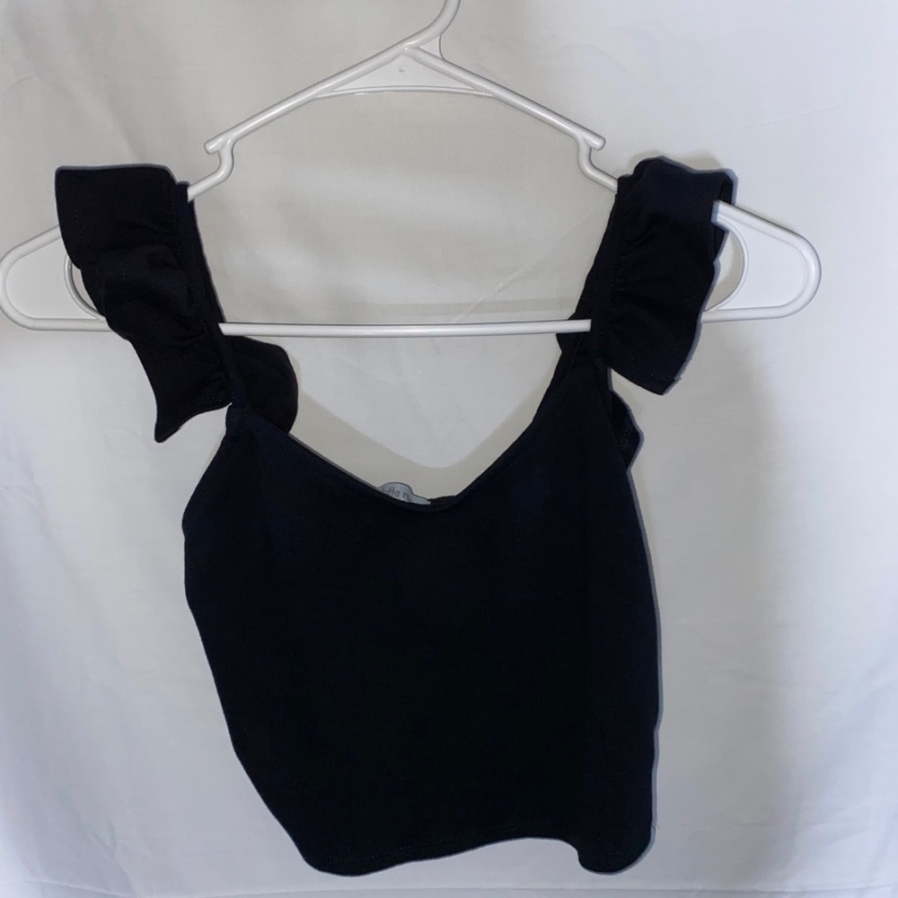 Mini, ruffled crop top - Picture 2 of 2